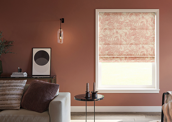 Maui, Burnt Red - Motorised Roman Blind - Image 3